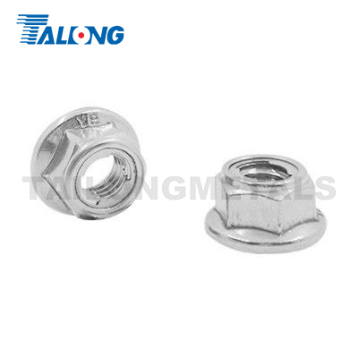 Flange metal locking nut GB6187