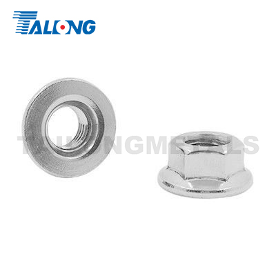 Flat bottom flange nut