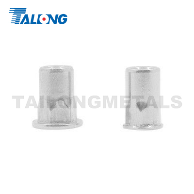Internal and external half hexagon rivet nut